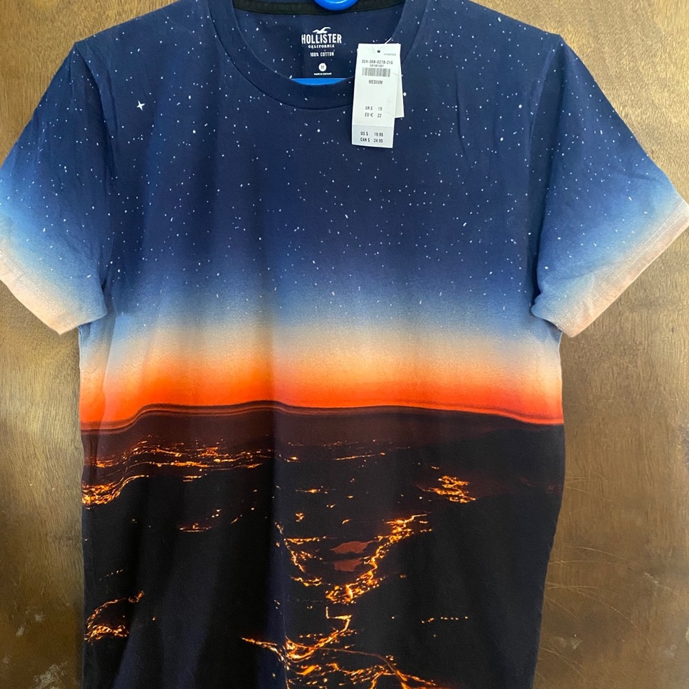 NWT Men’s Hollister Short Sleeve Cotton Shirt